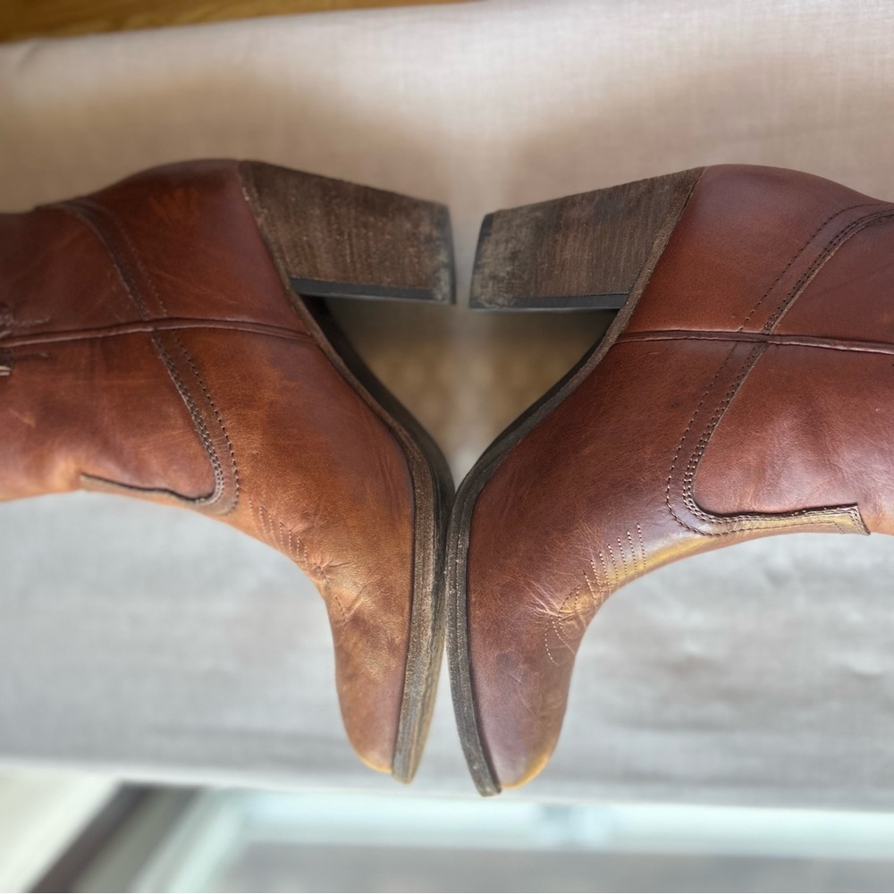 Frye Brown Ankle Boots
